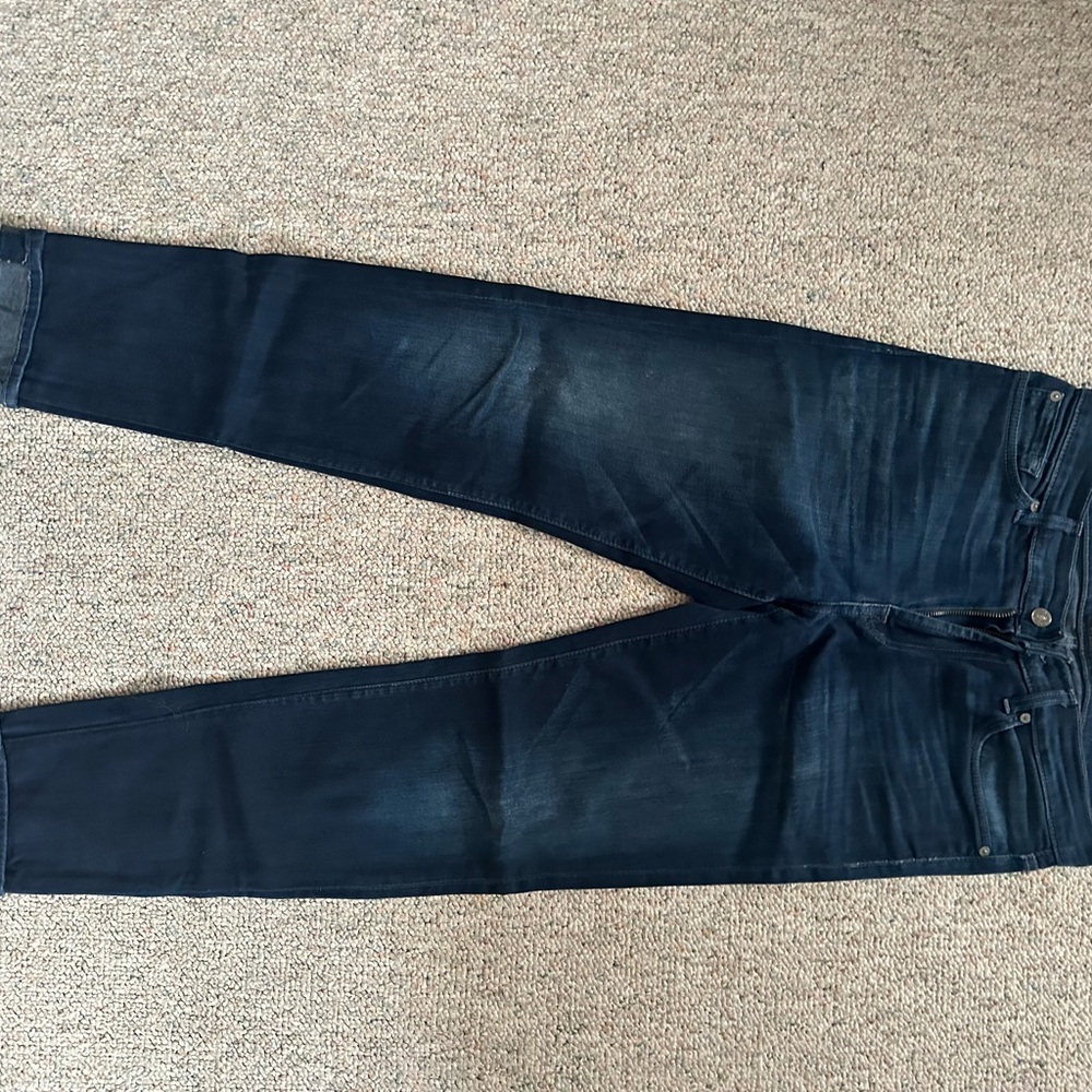 7 For All Mankind Dark Blue Skinny Jeans